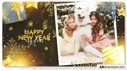 New Year Lovely Slideshow Openers template preview