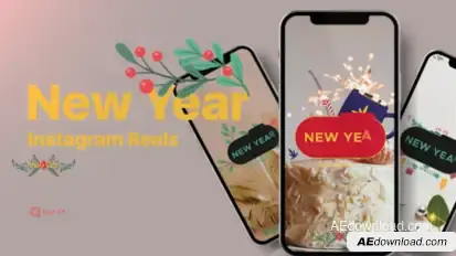 New Year Reels Vol. 05 Titles template preview