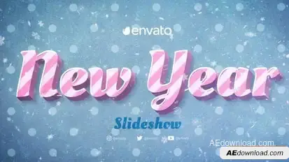 New Year Slideshow Openers template preview