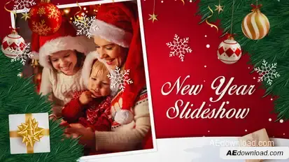 New Year Slideshow broadcast-packages template preview