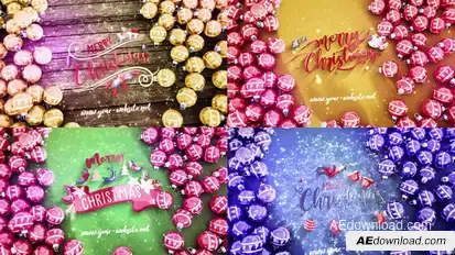 New Year Sparkling Orbs Logo Stings template preview