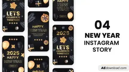 Videohive New Year Stories 55675136 Openers template preview