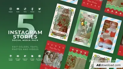 New Year Vertical Reel - Christmas Story Product Promo template preview