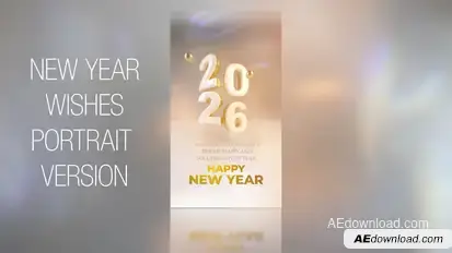 New Year Wishes 2025_Portrait Openers template preview