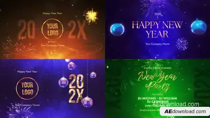 New Year Wishes Pack Openers template preview