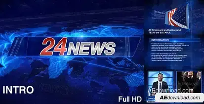 News broadcast-packages template preview