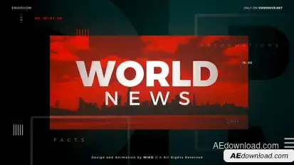 News broadcast-packages template preview