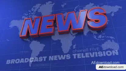 News Broadcast Opener broadcast-packages template preview
