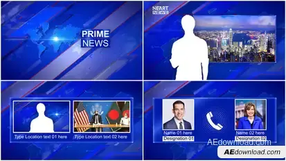 News Broadcast Package broadcast-packages template preview