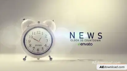 News Clock Logo Logo Stings template preview