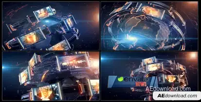 News Graphics Package broadcast-packages template preview