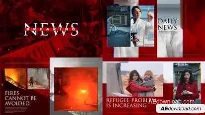 News information slideshow broadcast-packages template preview