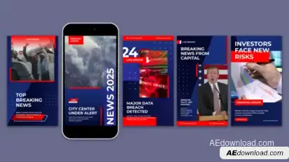 News Instagram Story Openers template preview
