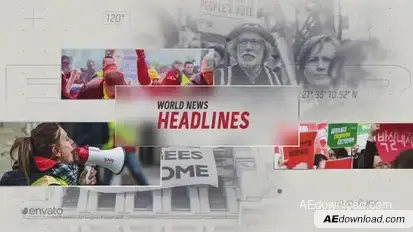 News Intro broadcast-packages template preview