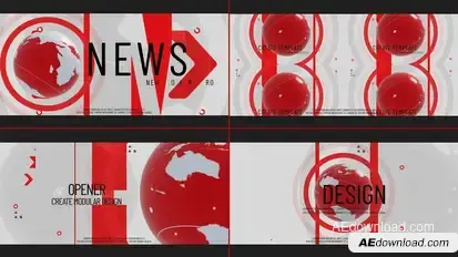 News Intro broadcast-packages template preview