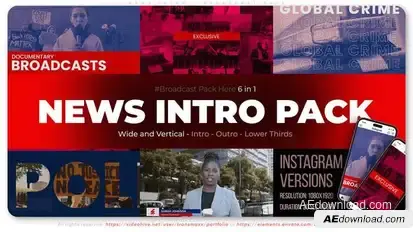 News Intro - Broadcast Pack broadcast-packages template preview