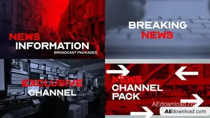 News intro channel broadcast-packages template preview