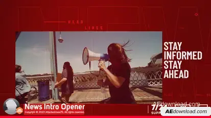 News Intro Opener broadcast-packages template preview