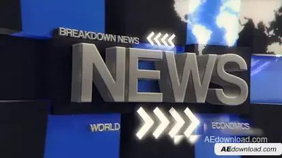 News Intro Transition broadcast-packages template preview