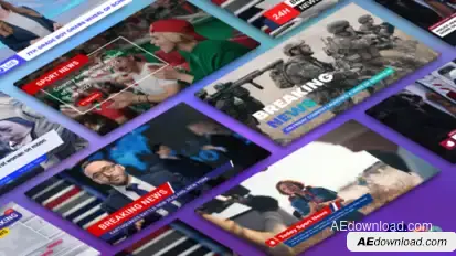 News Titles & Name Tag &  Lower Thirds broadcast-packages template preview