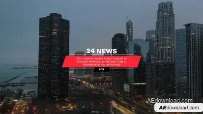 News Lower Thirds Elements template preview