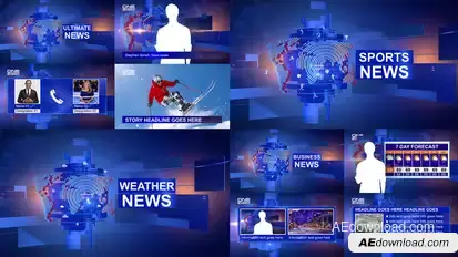 News Opener Package broadcast-packages template preview