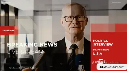 News Opener Slideshow broadcast-packages template preview