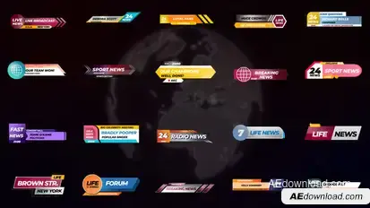 News Titles || After Effects Titles template preview