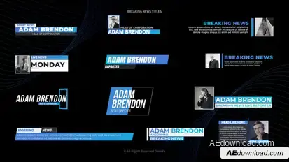 News Titles V1 Titles template preview