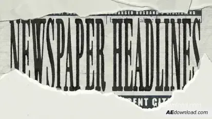 Newspaper Headlines broadcast-packages template preview