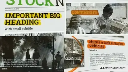 Newspaper Investigation Project Titles template preview