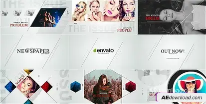 Videohive Newspaper Issue Teaser – After Effects Templates Video Displays template preview