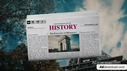 Newspaper Transitions Elements template preview