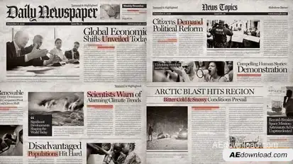 Newspaper Video Template Openers template preview