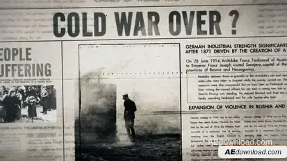 Newspaper Vintage History Headlines Promo Openers template preview