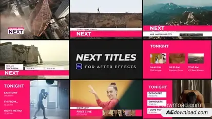 Next Titles broadcast-packages template preview