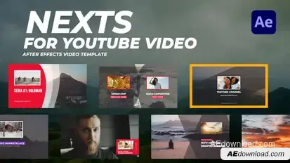 Nexts for Youtube Video broadcast-packages template preview