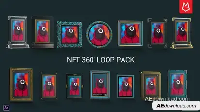 NFT 360 Rotation Loop Pack Product Promo template preview