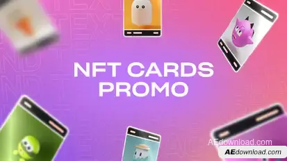 NFT Cards promo Product Promo template preview