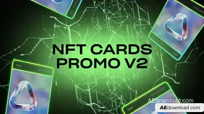 NFT Cards promo V2 Product Promo template preview