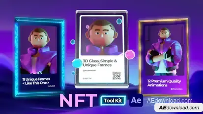 NFT Product Promo template preview