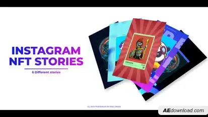 NFT Instagram Stories Product Promo template preview
