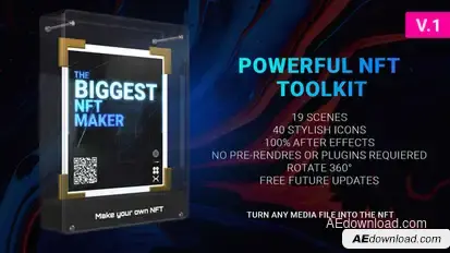 NFT Maker Product Promo template preview