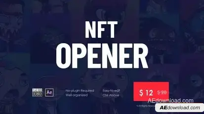 NFT Opener - NFT Intro Openers template preview