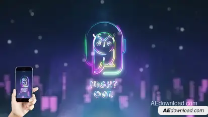 Night City Logo Reveal Logo Stings template preview