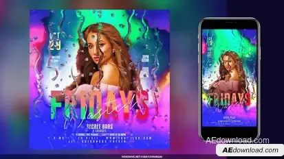Night Club Flyer v19 Product Promo template preview