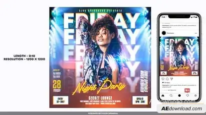 Night Club Flyer v2 Openers template preview