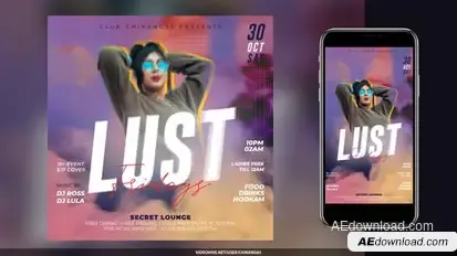 Night Club Flyer v24 Openers template preview