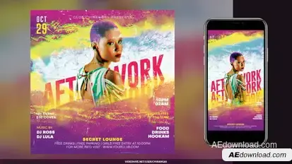 Night Club Flyer v24 Product Promo template preview