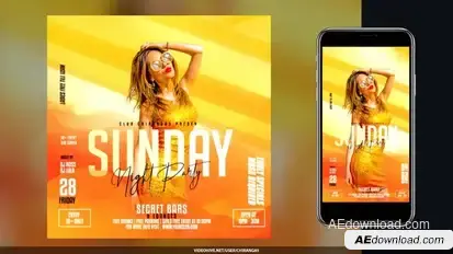 Night Club Flyer v28 Openers template preview